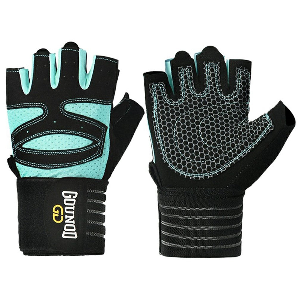 GOUNOD GL040 Non Slip Weightlifting Gloves Breathable Half Finger Fitness Gloves Size S