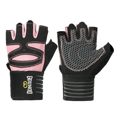 GOUNOD GL040 1 Pair Fitness Gloves for Adults L Size Half Finger Workout Weightlifting Gloves