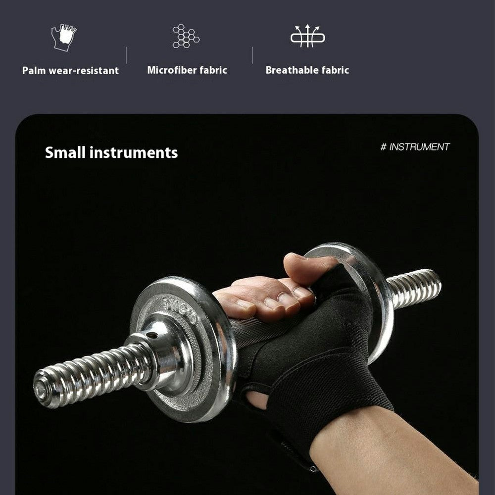 VILICO A0134 1 Pair Anti Slip Half Finger Workout Gloves Breathable Training Sports Gloves