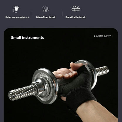 VILICO A0134 1 Pair Anti Slip Half Finger Workout Gloves Breathable Training Sports Gloves