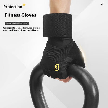 GOUNOD GL059 1 Pair Half Finger Workout Gloves Non Slip Honeycomb Compression Wrist Support Weightlifting Mittens