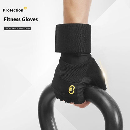 GOUNOD GL059 1 Pair Half Finger Workout Gloves Non Slip Honeycomb Compression Wrist Support Weightlifting Mittens