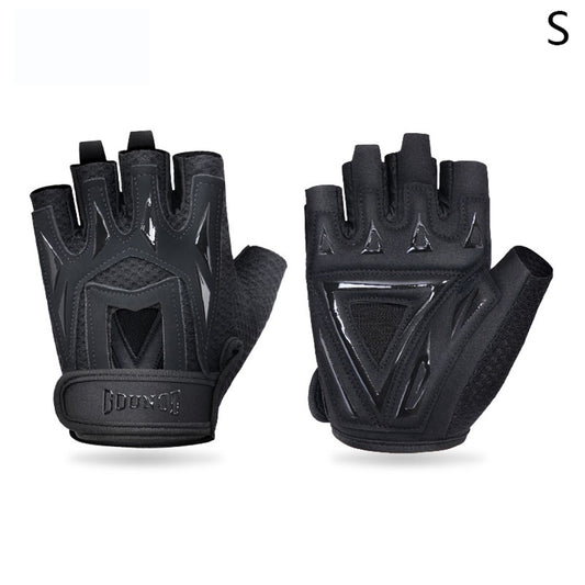 GOUNOD GL002 1 Pair Anti Slip Workout Gloves Shock Absorption Fitness Half Finger Gloves