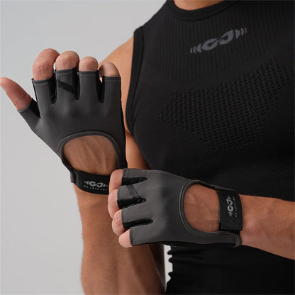 GOLOVEJOY XG85 1 Pair Fitness Cycling Hiking Summer Half Finger Gloves Anti Slip Breathable Workout Gloves