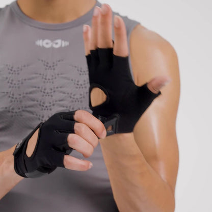GOLOVEJOY XG86 Shock Absorption Fitness Gloves Non Slip Workout Training Half Finger Mittens