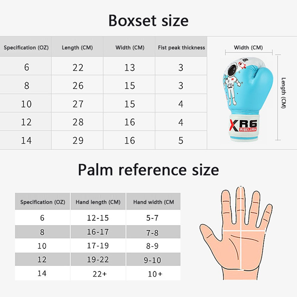 AIBEIJIAN 8oz PU Leather Kids Boxing Gloves for Fitness Classes / Boxing Bag Workouts / Sparring