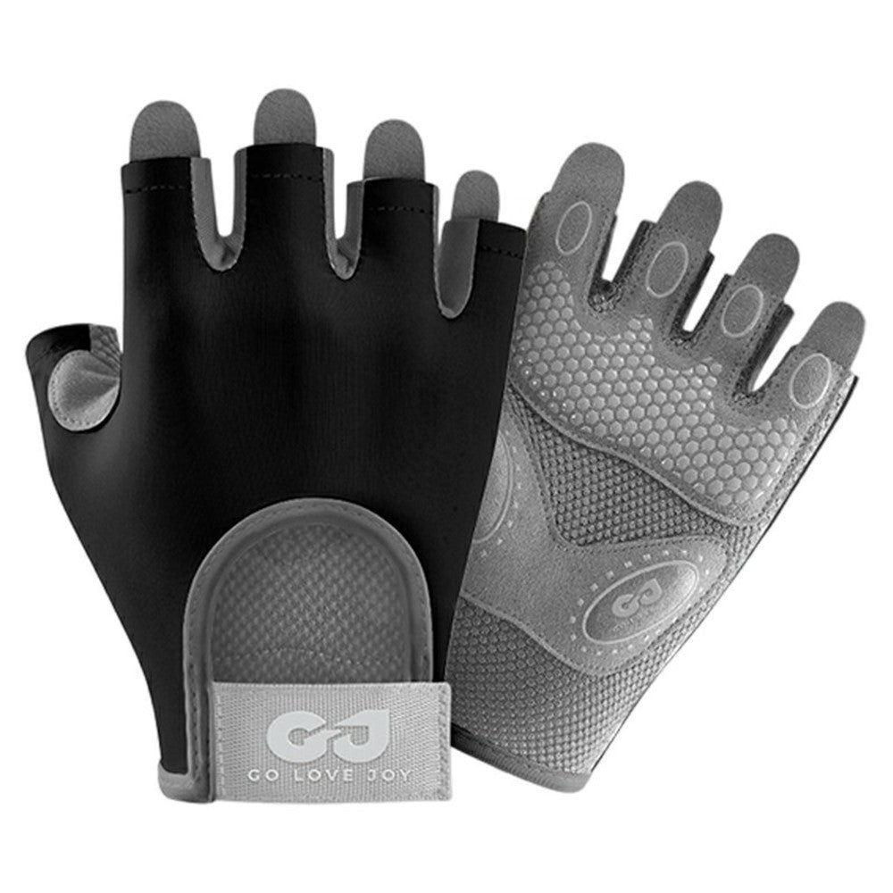 GOLOVEJOY XG66 Breathable Half Finger Gloves for Weightlifting Training Shock Absorbing Fitness Mittens