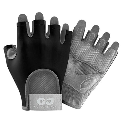 GOLOVEJOY XG66 Breathable Half Finger Gloves for Weightlifting Training Shock Absorbing Fitness Mittens