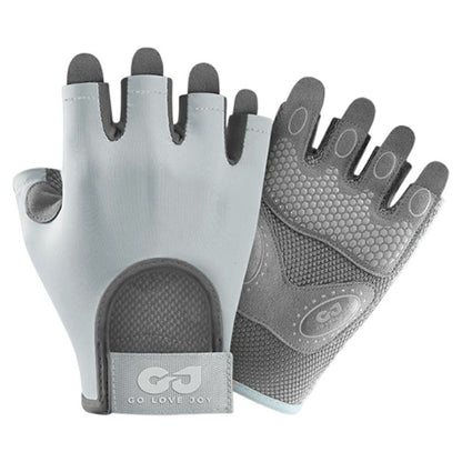 GOLOVEJOY XG66 Breathable Half Finger Gloves for Weightlifting Training Shock Absorbing Fitness Mittens