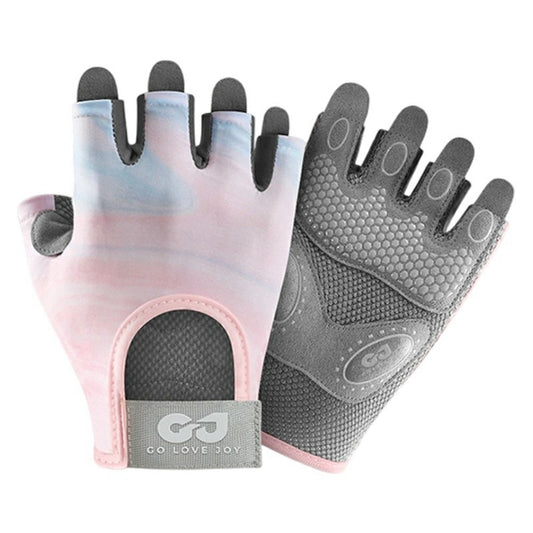GOLOVEJOY XG66 Breathable Half Finger Gloves for Weightlifting Training Shock Absorbing Fitness Mittens