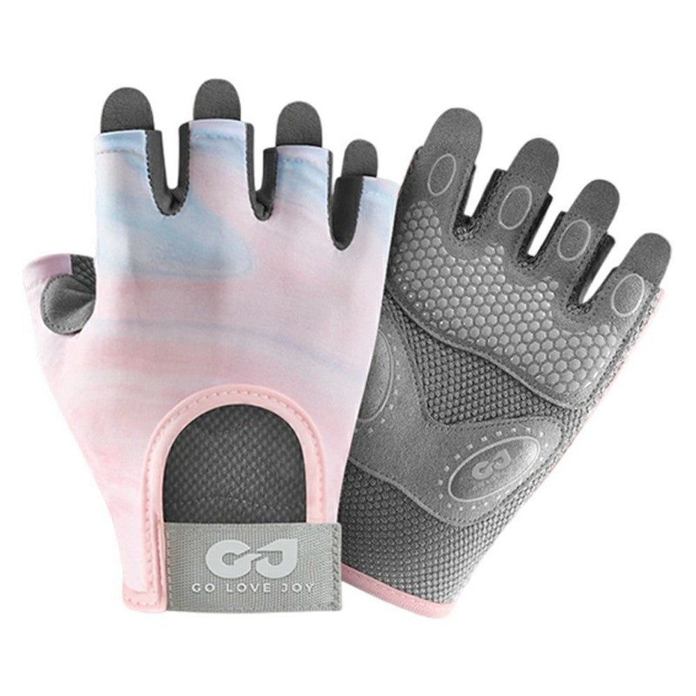 GOLOVEJOY XG66 Breathable Half Finger Gloves for Weightlifting Training Shock Absorbing Fitness Mittens