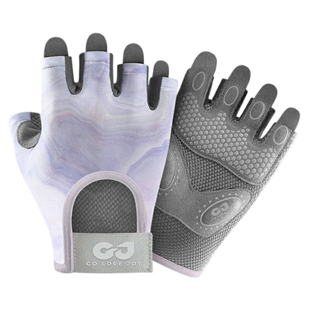 GOLOVEJOY XG66 Breathable Half Finger Gloves for Weightlifting Training Shock Absorbing Fitness Mittens