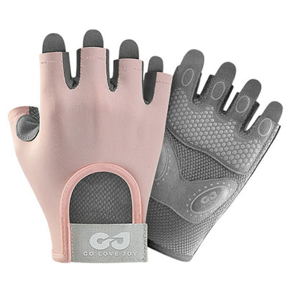 GOLOVEJOY XG66 Breathable Half Finger Gloves for Weightlifting Training Shock Absorbing Fitness Mittens