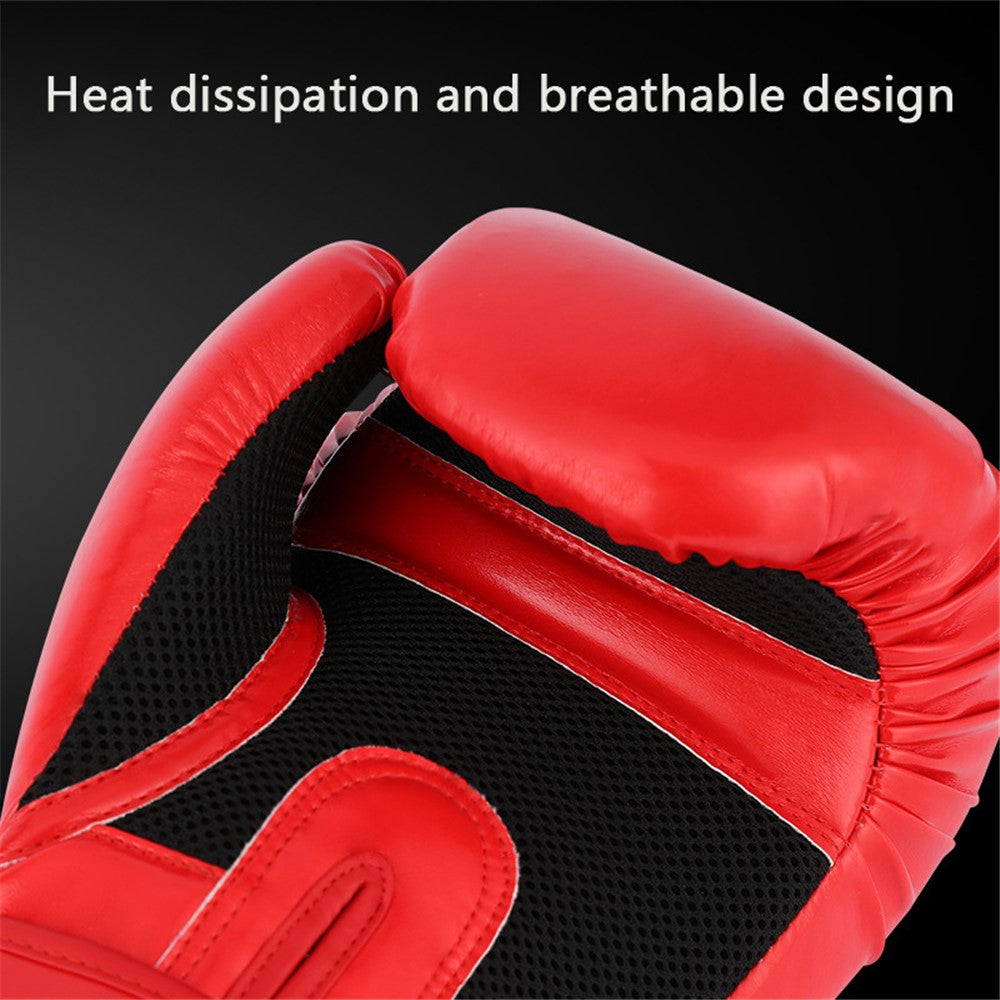 AIBEIJIAN 10oz Boxing Gloves for Teenager PU Training Gloves Punching Bag Kickboxing Mitts