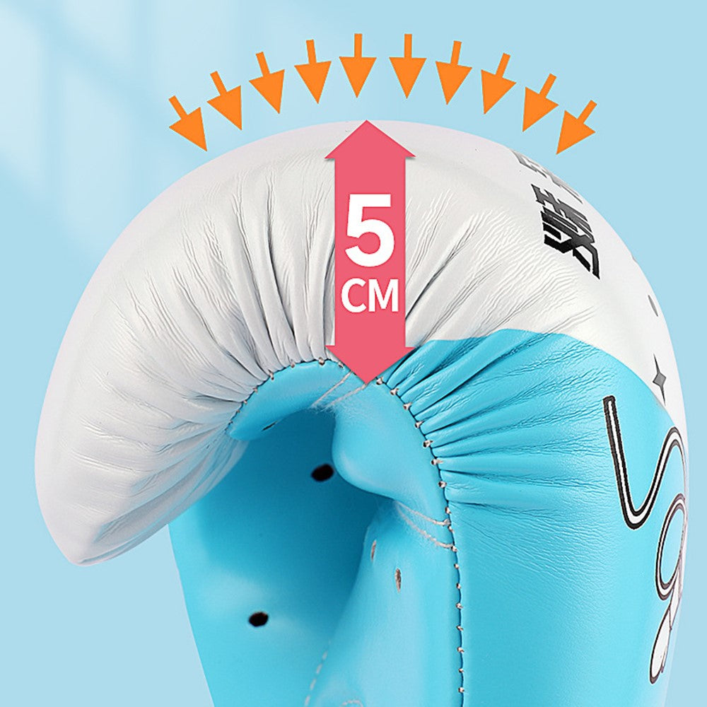 AIBEIJIAN 6oz PU Leather Children Kickboxing Protective Glove Punching Training Kids Boxing Gloves
