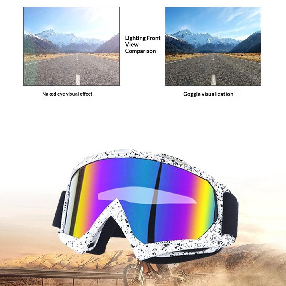 Outdoor Goggles PC Lens UV Protection Windproof Anti-Impact Glasses for Cycling Skiing Climbing Fishing