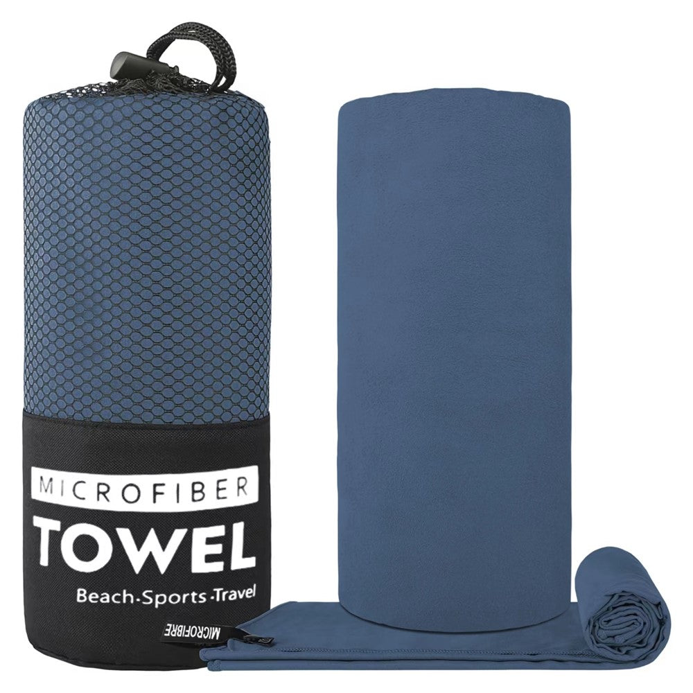 WY1003 80x130cm Portable Double-Sided Quick-Drying Towel Microfiber Sports Fitness Yoga Beach Towel