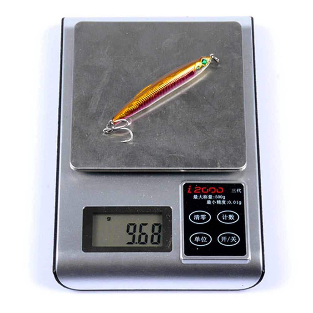 CH50 7.5cm 9.7g Pencil Lure Lifelike 3D Eyes Simulated Sinking Fishing Lure with Treble Hooks