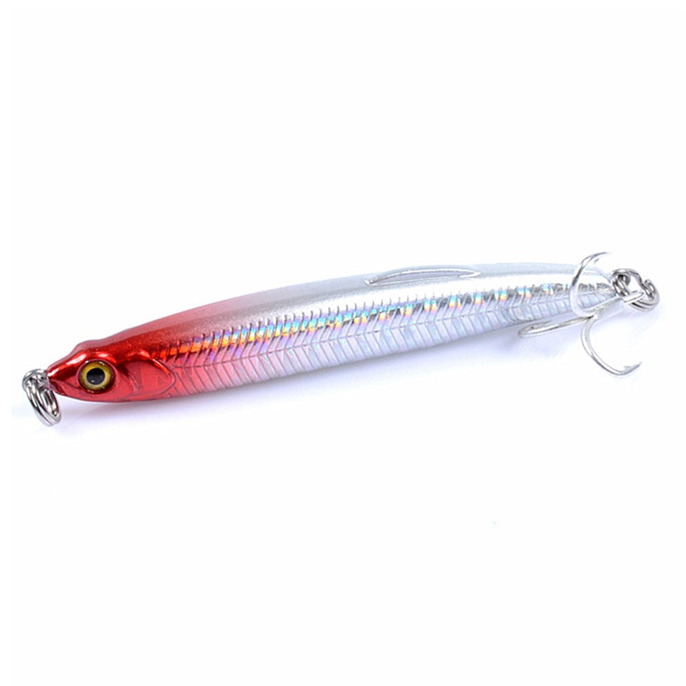CH50 7.5cm 9.7g Pencil Lure Lifelike 3D Eyes Simulated Sinking Fishing Lure with Treble Hooks
