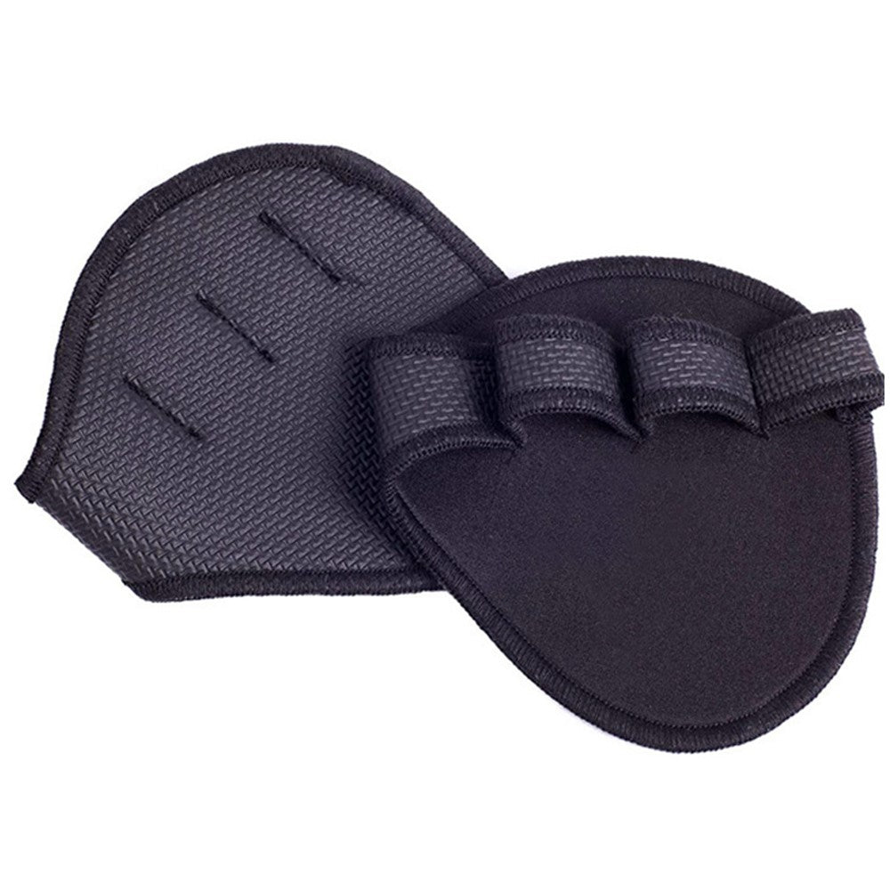 1 Pair Four Finger Weightlifting Gloves Anti Slip Gym Workout Fitness Gloves Palm Protector