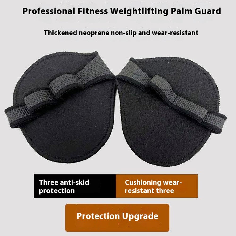 1 Pair Four Finger Weightlifting Gloves Anti Slip Gym Workout Fitness Gloves Palm Protector