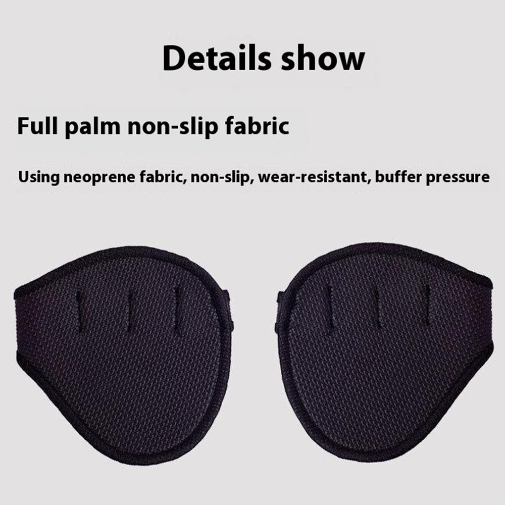 1 Pair Four Finger Weightlifting Gloves Anti Slip Gym Workout Fitness Gloves Palm Protector