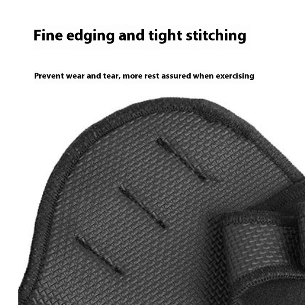1 Pair Four Finger Weightlifting Gloves Anti Slip Gym Workout Fitness Gloves Palm Protector