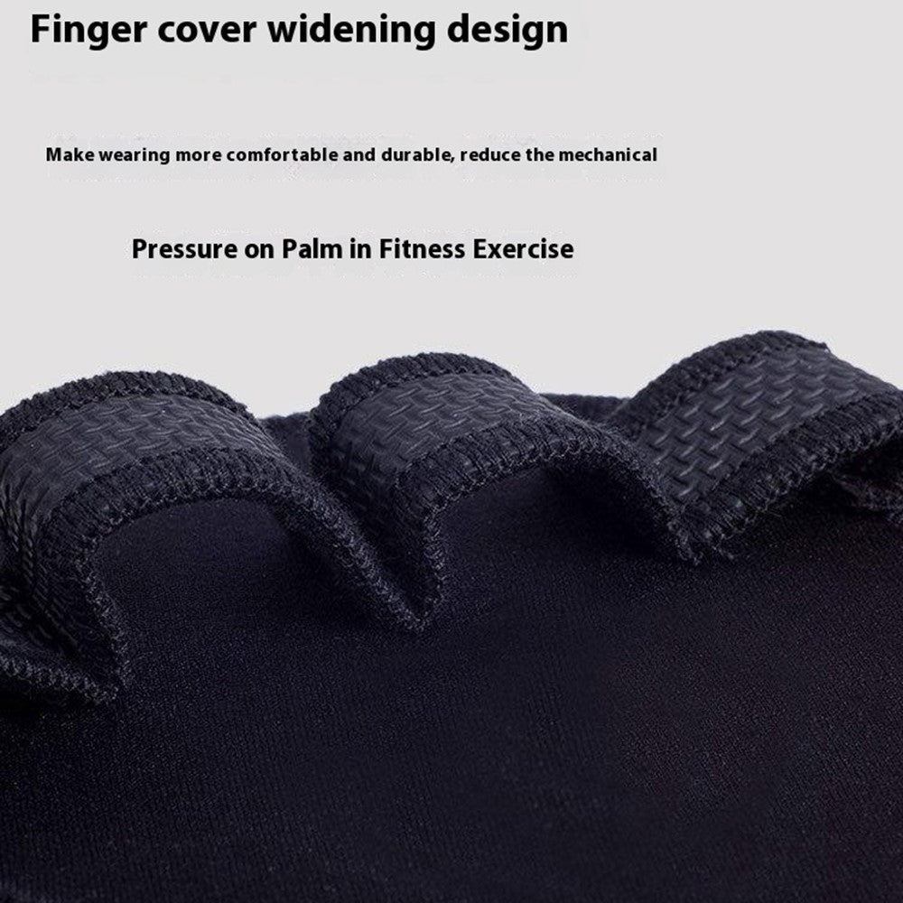 1 Pair Four Finger Weightlifting Gloves Anti Slip Gym Workout Fitness Gloves Palm Protector