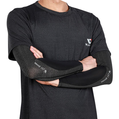 WEST BIKING Summer Sunscreen Sleeves Unisex Anti-UV Ice Silk Arm Sleeves