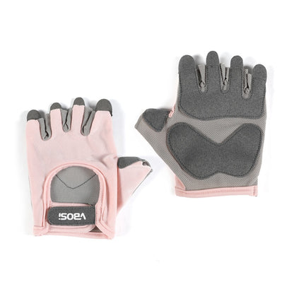 VBOSI 6204V Breathable Fitness Gloves Anti-Slip Half Finger Gym Workout Gloves for Weightlifting Cycling