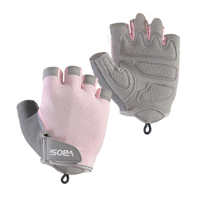 VBOSI 9104V Half Finger Gloves Anti-slip Honeycomb Pad Shock Absorbing Fitness Gloves for Climbing Cycling