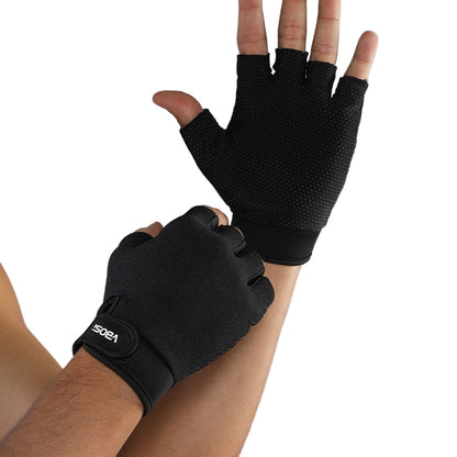 VBOSI 1204V Half Finger Gym Gloves Breathable Non-slip Workout Gloves for Outdoor Climbing Training