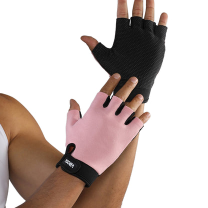 VBOSI 1204V Half Finger Gym Gloves Breathable Non-slip Workout Gloves for Outdoor Climbing Training