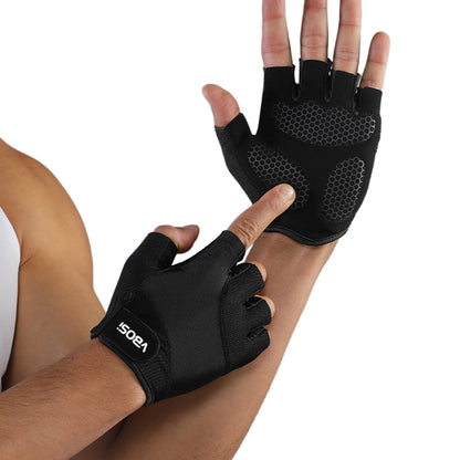 VBOSI 4204V Workout Gloves Shock Absorbing Half Finger Weight Lifting Training Anti-Slip Gym Gloves