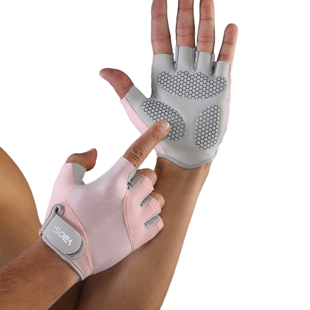 VBOSI 4204V Workout Gloves Shock Absorbing Half Finger Weight Lifting Training Anti-Slip Gym Gloves