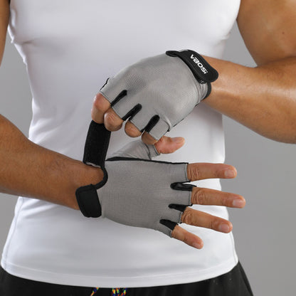 VBOSI 4104V Half Finger Cycling Gloves Breathable Anti-slip Training Gloves for Sports Workout Gym