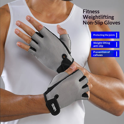 VBOSI 4104V Half Finger Cycling Gloves Breathable Anti-slip Training Gloves for Sports Workout Gym