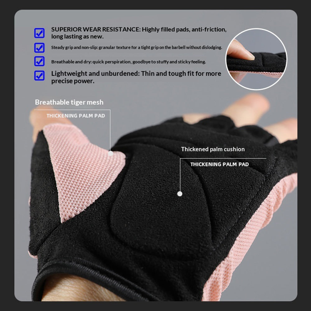VBOSI 4104V Half Finger Cycling Gloves Breathable Anti-slip Training Gloves for Sports Workout Gym