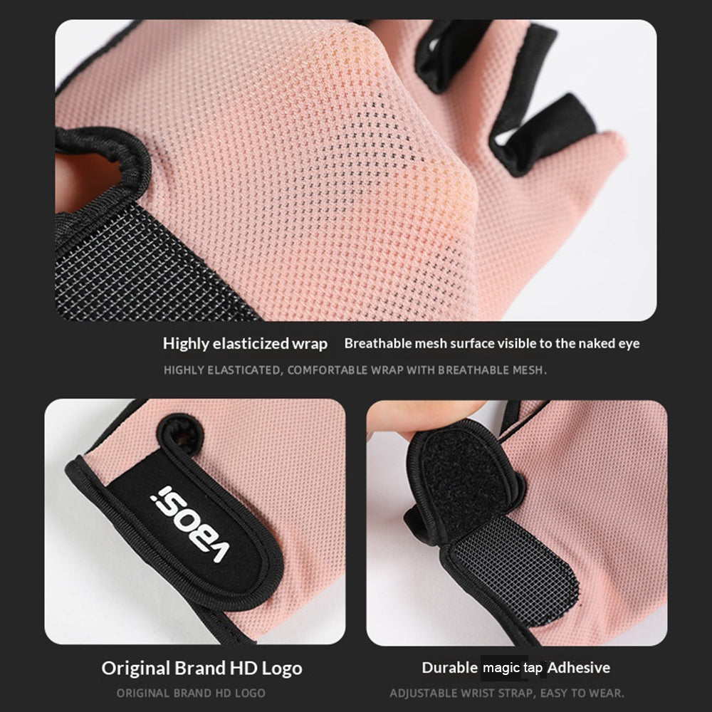 VBOSI 4104V Half Finger Cycling Gloves Breathable Anti-slip Training Gloves for Sports Workout Gym
