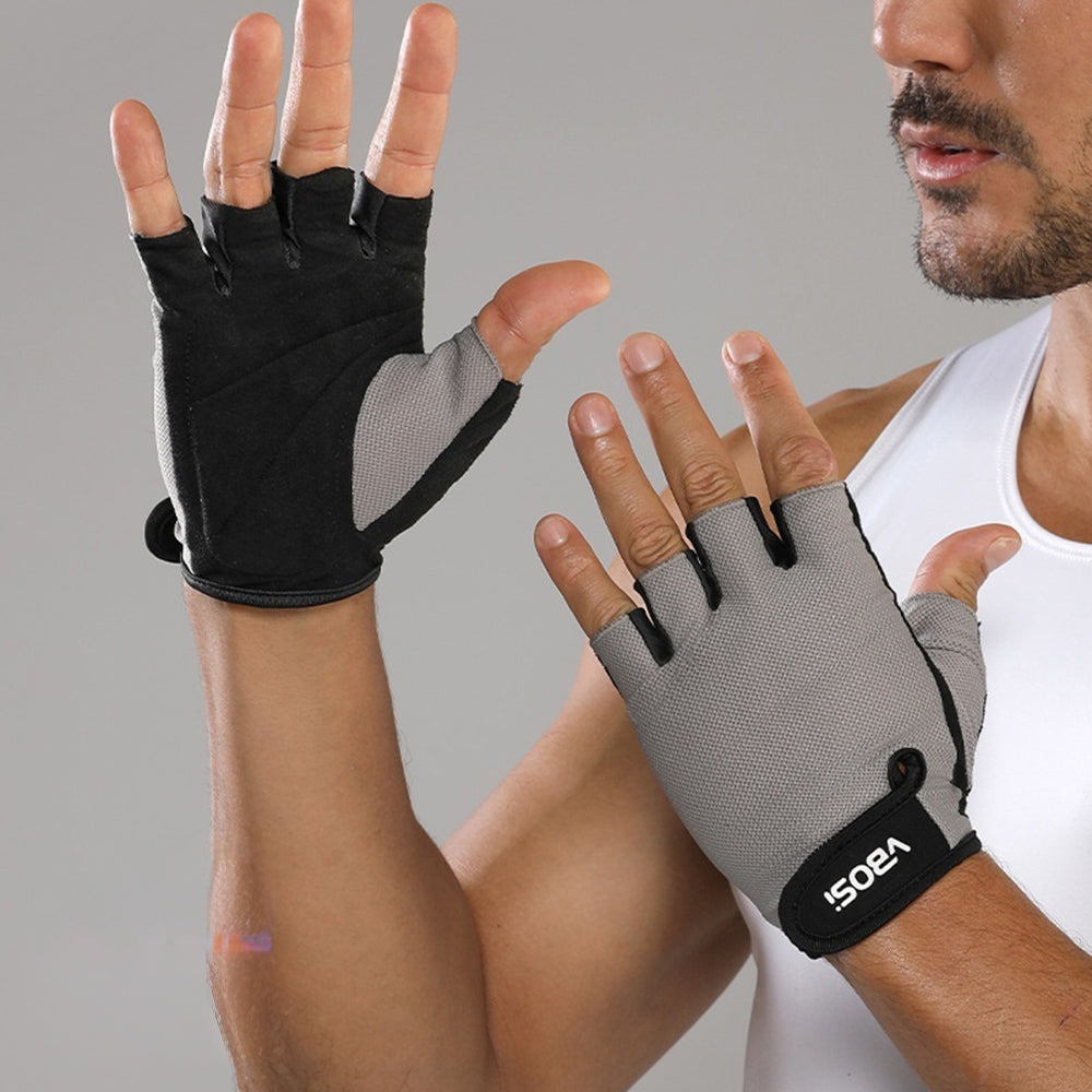 VBOSI 4104V Half Finger Cycling Gloves Breathable Anti-slip Training Gloves for Sports Workout Gym