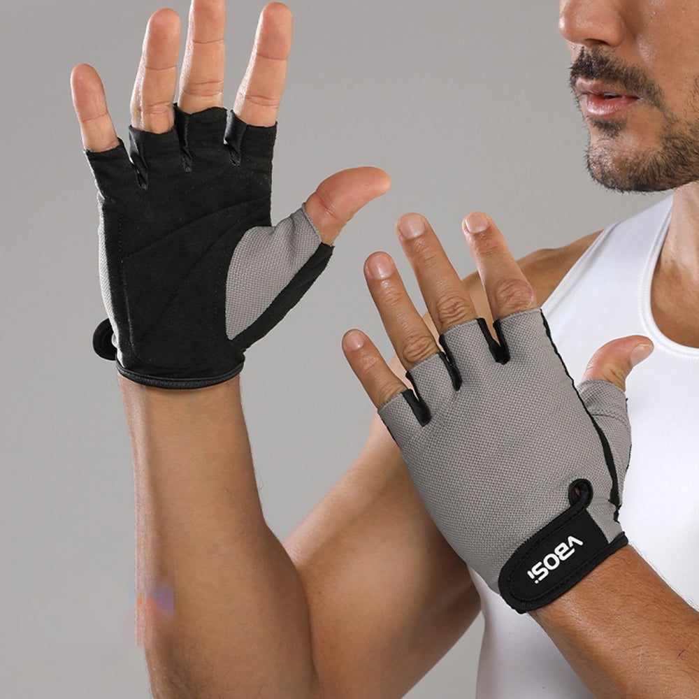 VBOSI 4104V Half Finger Cycling Gloves Breathable Anti-slip Training Gloves for Sports Workout Gym