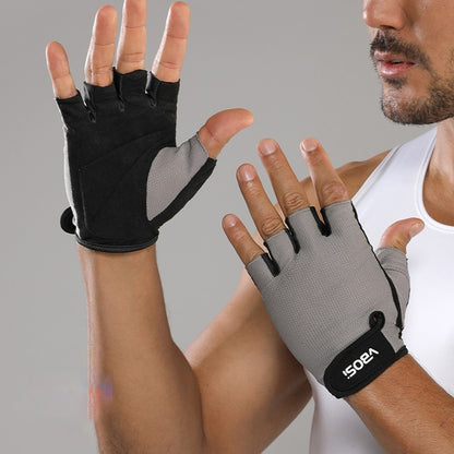 VBOSI 4104V Half Finger Cycling Gloves Breathable Anti-slip Training Gloves for Sports Workout Gym