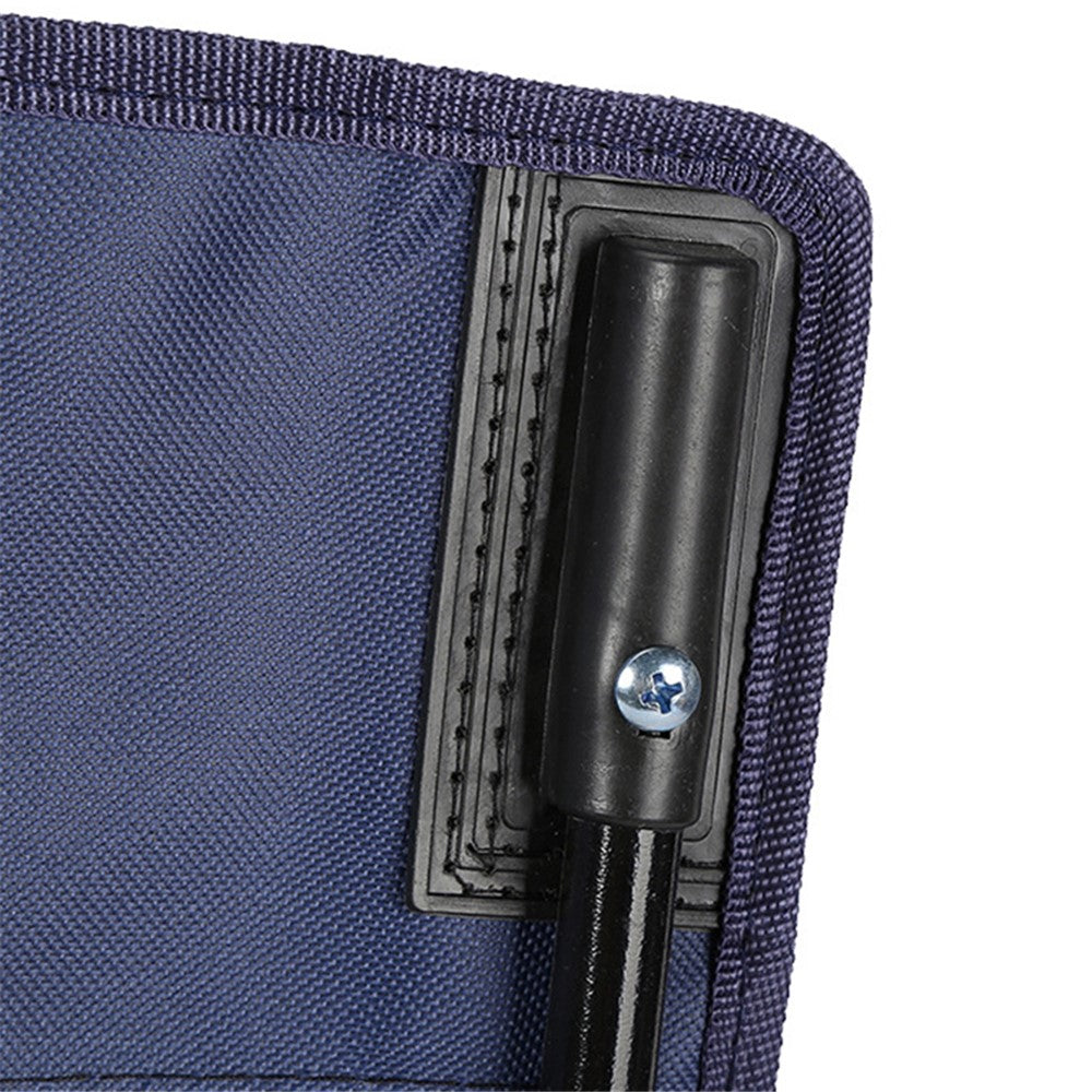 Size M Outdoor Folding Chair Metal+Oxford Cloth Camping Fishing Backrest Chair