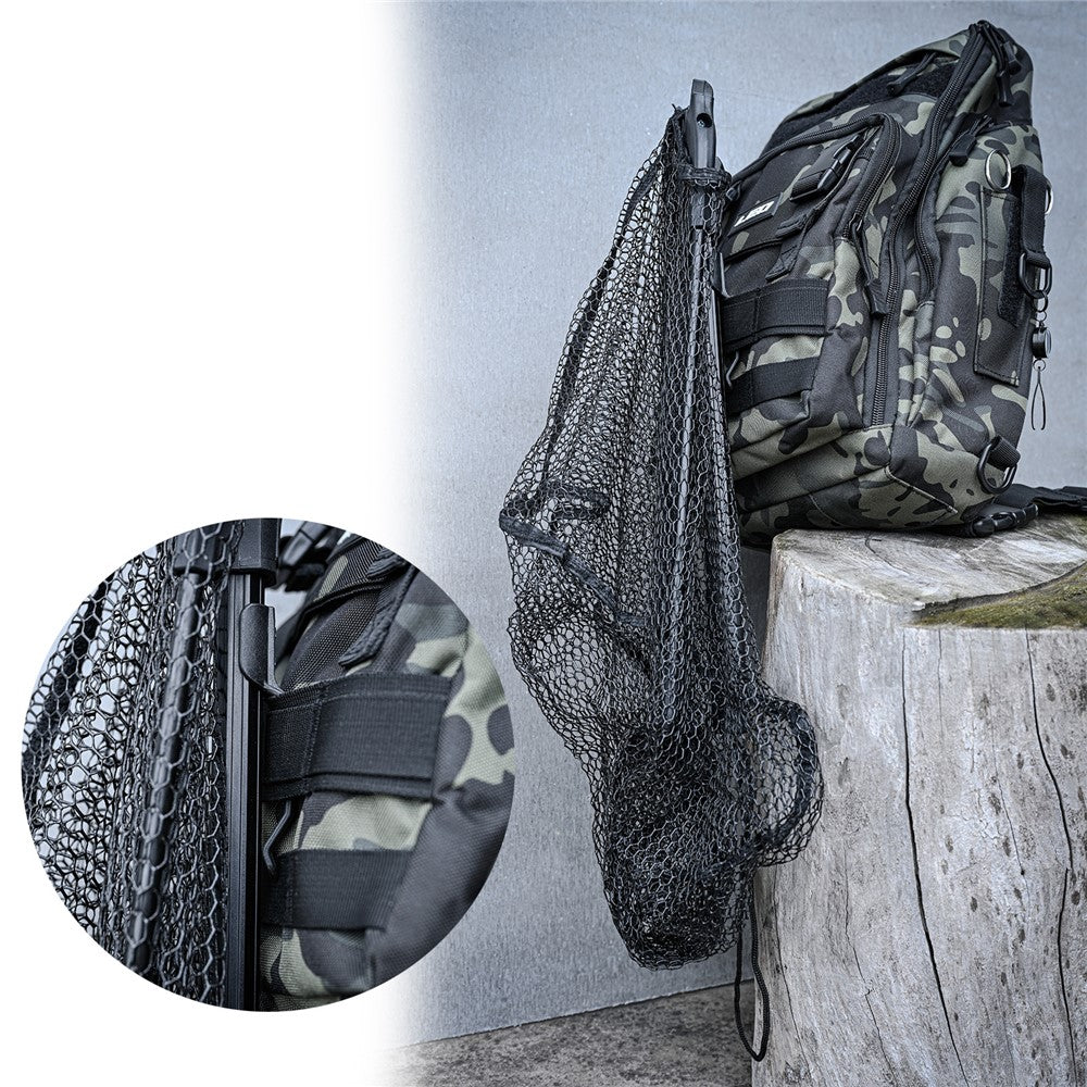 LEO 28036 30cm Portable Fish Landing Net Foldable Triangular Nylon Fishing Dip Net