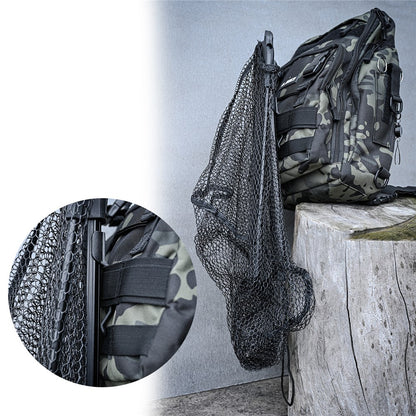 LEO 28036 30cm Portable Fish Landing Net Foldable Triangular Nylon Fishing Dip Net