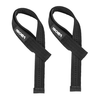 VBOSI 0404V 1 Pair Lifting Straps 6mm Padded Gym Wrist Wraps Anti-Slip Weight Lifting Grips for Deadlift Pull-ups