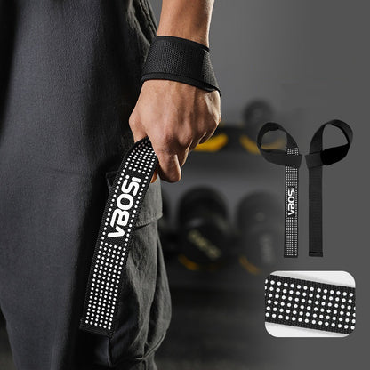 VBOSI 8304V 1 Pair Lifting Straps Anti-Slip Hand Grip Wraps for Deadlifts Powerlifting Workouts Strength Training