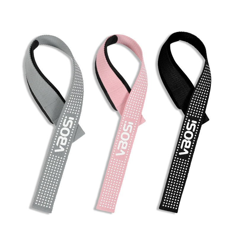 VBOSI 8304V 1 Pair Lifting Straps Anti-Slip Hand Grip Wraps for Deadlifts Powerlifting Workouts Strength Training