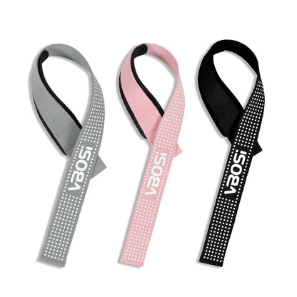 VBOSI 8304V 1 Pair Lifting Straps Anti-Slip Hand Grip Wraps for Deadlifts Powerlifting Workouts Strength Training