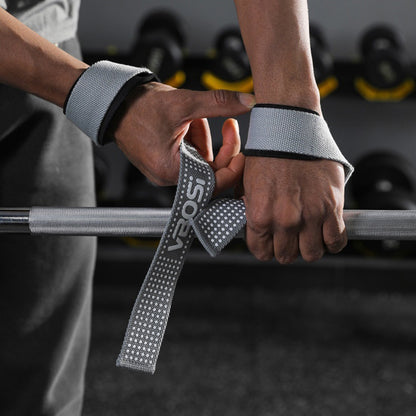 VBOSI 8304V 1 Pair Lifting Straps Anti-Slip Hand Grip Wraps for Deadlifts Powerlifting Workouts Strength Training